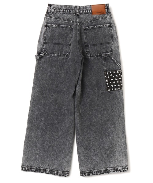 atmos pink（アトモスピンク）の「atmos pink Panelled Bandana Denim Pants / アトモス ピンク パネェルド バンダナ デニム パンツ（デニムパンツ・レディース・ブラック/ブルー・M/S）」の8枚目の写真