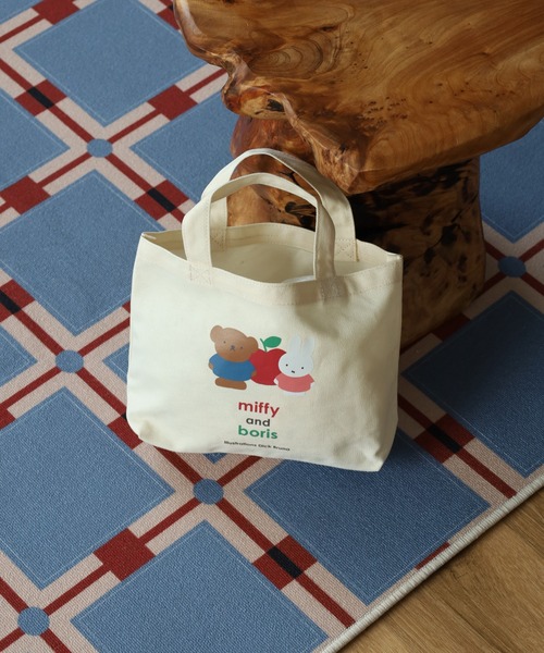Miffy（ ミッフィー）の「miffy ミッフィー ランチトートバッグ miffy and boris（トートバッグ・レディース・キナリ・FREE）」の2枚目の写真