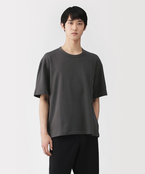 MUJI Labo(ムジラボ)の「〔MUJI Labo〕紳士 昔ながらの製法で編み立てたミニ裏毛クルーネック半袖Tシャツ(Tシャツ/カットソー・メンズ・ホワイト/ライトグレー/チャコールグレー・S/M/L/XL)」の3枚目の写真