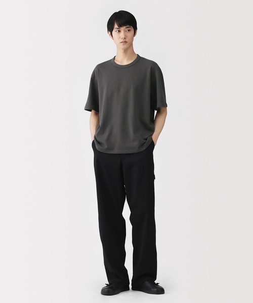 MUJI Labo(ムジラボ)の「〔MUJI Labo〕紳士 昔ながらの製法で編み立てたミニ裏毛クルーネック半袖Tシャツ(Tシャツ/カットソー・メンズ・ホワイト/ライトグレー/チャコールグレー・S/M/L/XL)」の7枚目の写真