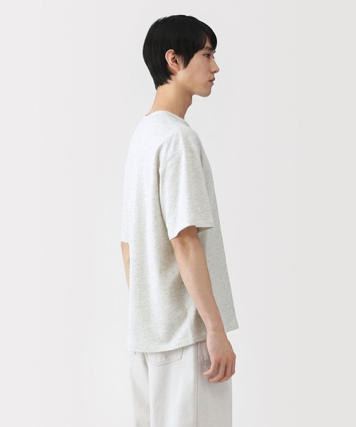 MUJI Labo(ムジラボ)の「〔MUJI Labo〕紳士 昔ながらの製法で編み立てたミニ裏毛クルーネック半袖Tシャツ(Tシャツ/カットソー・メンズ・ホワイト/ライトグレー/チャコールグレー・S/M/L/XL)」の11枚目の写真