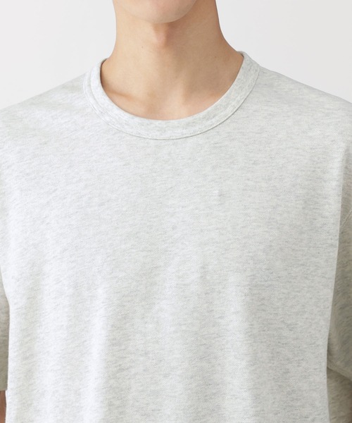 MUJI Labo(ムジラボ)の「〔MUJI Labo〕紳士 昔ながらの製法で編み立てたミニ裏毛クルーネック半袖Tシャツ(Tシャツ/カットソー・メンズ・ホワイト/ライトグレー/チャコールグレー・S/M/L/XL)」の13枚目の写真