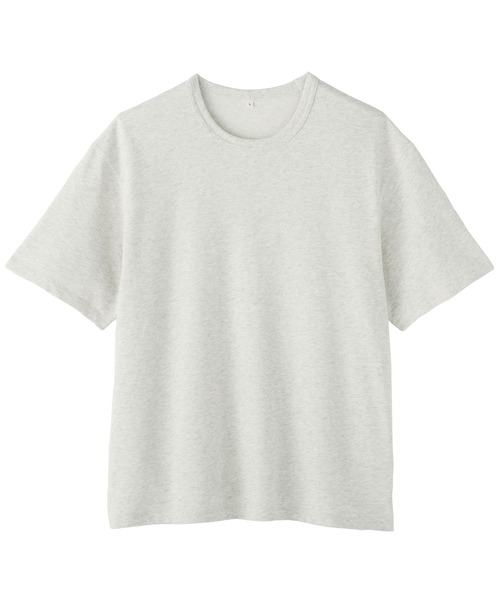 MUJI Labo(ムジラボ)の「〔MUJI Labo〕紳士 昔ながらの製法で編み立てたミニ裏毛クルーネック半袖Tシャツ(Tシャツ/カットソー・メンズ・ホワイト/ライトグレー/チャコールグレー・S/M/L/XL)」の14枚目の写真