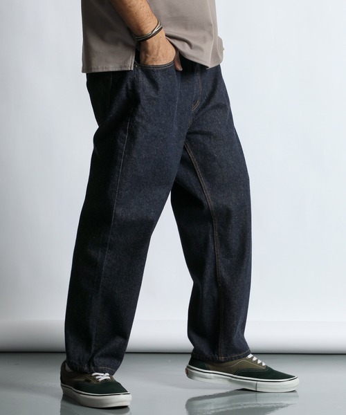 CONE DENIM WIDE TAPERED JEANS：コーンデニム ワイドテーパードジーンズ