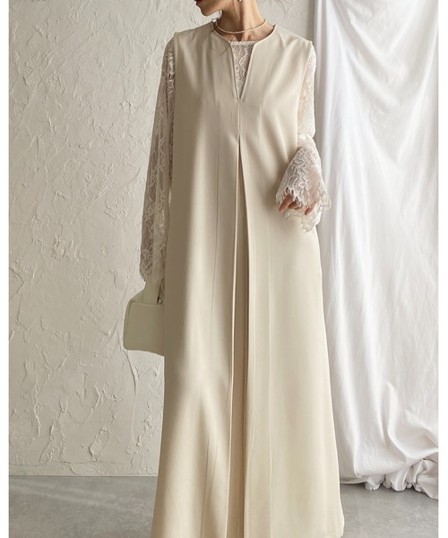 She's Closet(シーズクローゼット)の「長袖 シースルー/シアー スカラップレースブラウス 花柄トップス(シャツ/ブラウス・レディース・ブラック/アイボリー・FREE)」の15枚目の写真