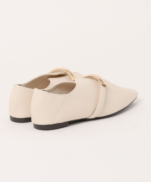 apres jour clair(アプレジュールクレア)の「【apres jour clair】ゴールドモチーフフラットシューズ(パンプス・レディース・アイボリー/ブラック・LARGE/SMALL/MEDIUM/X-LARGE)」の13枚目の写真