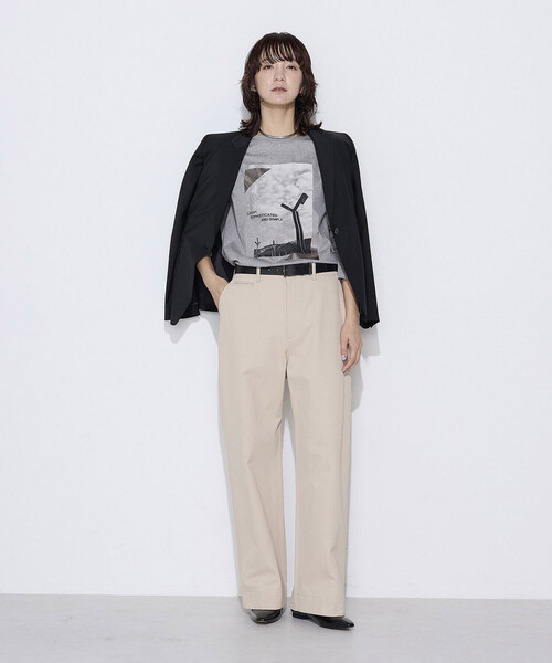 COMME CA(コムサ)の「〔 Sサイズ 〕 スーピマバイオシルスムース プリントTシャツ(Tシャツ/カットソー・レディース・ホワイト・5号)」の6枚目の写真