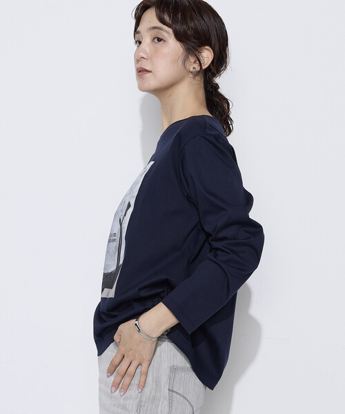 COMME CA(コムサ)の「〔 Sサイズ 〕 スーピマバイオシルスムース プリントTシャツ(Tシャツ/カットソー・レディース・ホワイト・5号)」の12枚目の写真