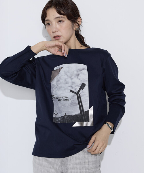 COMME CA(コムサ)の「〔 Sサイズ 〕 スーピマバイオシルスムース プリントTシャツ(Tシャツ/カットソー・レディース・ホワイト・5号)」の14枚目の写真
