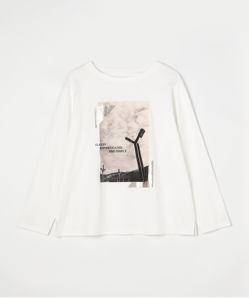COMME CA(コムサ)の「〔 Sサイズ 〕 スーピマバイオシルスムース プリントTシャツ(Tシャツ/カットソー・レディース・ホワイト・5号)」の15枚目の写真