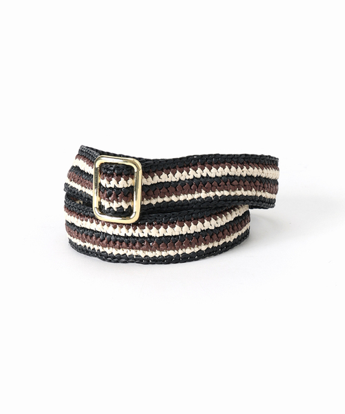 VERMEIL par iena(ヴェルメイユパーイエナ)の「Caternina Bertini カテリーナ ベルティーニ Belts Stripe 5672(ベルト・レディース・A・FREE)」の1枚目の写真