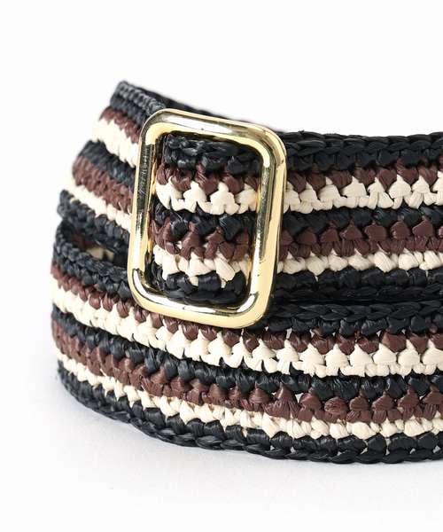 VERMEIL par iena(ヴェルメイユパーイエナ)の「Caternina Bertini カテリーナ ベルティーニ Belts Stripe 5672(ベルト・レディース・A・FREE)」の2枚目の写真