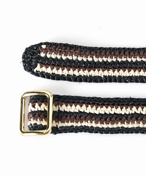VERMEIL par iena(ヴェルメイユパーイエナ)の「Caternina Bertini カテリーナ ベルティーニ Belts Stripe 5672(ベルト・レディース・A・FREE)」の3枚目の写真