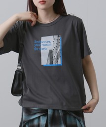 NAVY ベーシックプリントT2