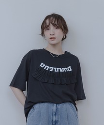 Eimee Law | ウェーブフリルロゴプリントTシャツ(Tシャツ/カットソー)