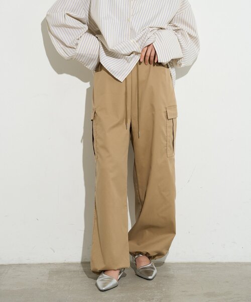 BIRTHDAY BAR（バースデイバー）の「【B-DAY STORE】ワイドカーゴパンツ　レディス（カーゴパンツ・レディース・ベージュ/ネイビー・0）」の3枚目の写真