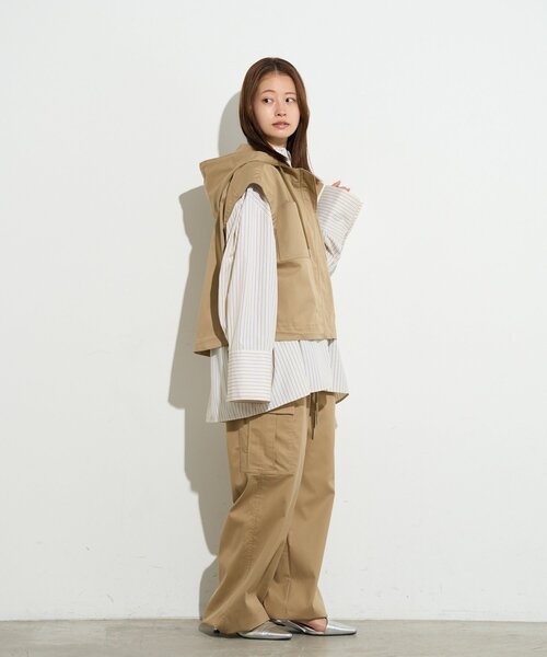 BIRTHDAY BAR（バースデイバー）の「【B-DAY STORE】ワイドカーゴパンツ　レディス（カーゴパンツ・レディース・ベージュ/ネイビー・0）」の7枚目の写真