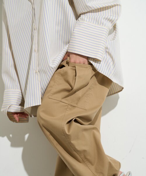 BIRTHDAY BAR（バースデイバー）の「【B-DAY STORE】ワイドカーゴパンツ　レディス（カーゴパンツ・レディース・ベージュ/ネイビー・0）」の11枚目の写真