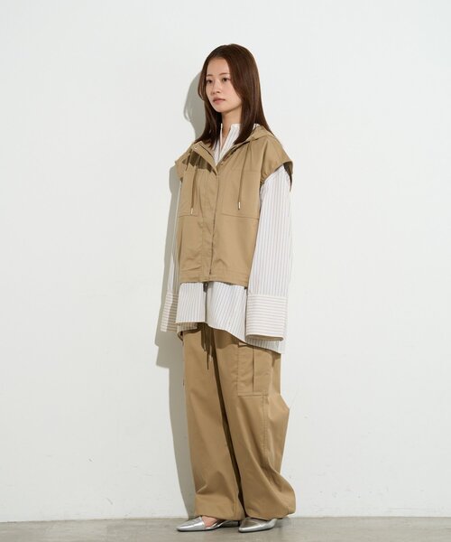 BIRTHDAY BAR（バースデイバー）の「【B-DAY STORE】ワイドカーゴパンツ　レディス（カーゴパンツ・レディース・ベージュ/ネイビー・0）」の15枚目の写真