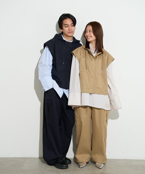 BIRTHDAY BAR（バースデイバー）の「【B-DAY STORE】ワイドカーゴパンツ　レディス（カーゴパンツ・レディース・ベージュ/ネイビー・0）」の19枚目の写真