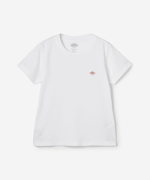 DANTON（ダントン）の「DANTON | キッズ クルーネックTシャツ SOLID（Tシャツ/カットソー・キッズ・ピンク/ホワイト/ライトグリーン/ベージュ系その他・115/105/135/125）」の2枚目の写真