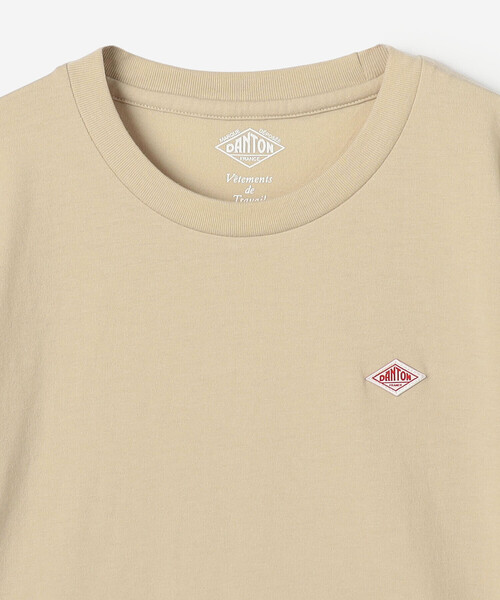 DANTON（ダントン）の「DANTON | キッズ クルーネックTシャツ SOLID（Tシャツ/カットソー・キッズ・ピンク/ホワイト/ライトグリーン/ベージュ系その他・115/105/135/125）」の7枚目の写真