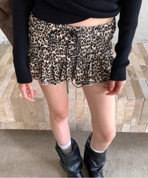 Vipoa | leopard mini skirt(スカート)