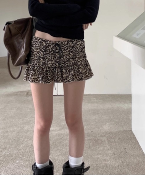 Vipoa（ヴィポア）の「leopard mini skirt（スカート・レディース・ブラウン・FREE）」の7枚目の写真