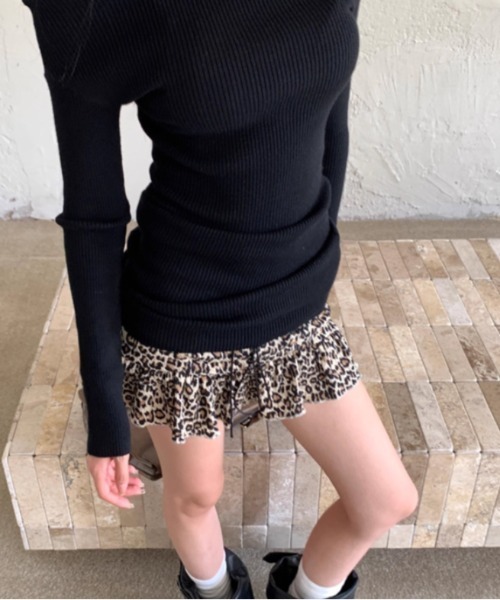 Vipoa（ヴィポア）の「leopard mini skirt（スカート・レディース・ブラウン・FREE）」の2枚目の写真