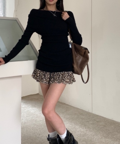 Vipoa（ヴィポア）の「leopard mini skirt（スカート・レディース・ブラウン・FREE）」の8枚目の写真