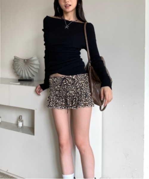 Vipoa（ヴィポア）の「leopard mini skirt（スカート・レディース・ブラウン・FREE）」の9枚目の写真