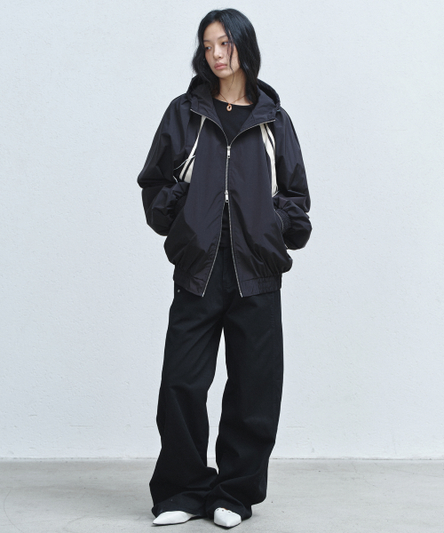 HOOD WIND ZIP-UP JACKET_BLACK 【公式通販】