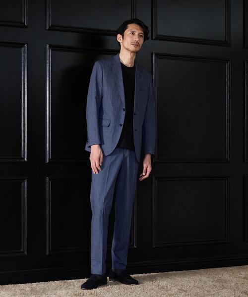 TAKEO KIKUCHI(タケオキクチ)の「【通気性】ジャージ千鳥柄 パンツ(スラックス・メンズ・チャコール/ブルー系その他5・02/04/03)」の6枚目の写真