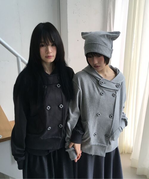 BAUF（バウフ）の「ダブルボタンフードジャケット[グレー]（パーカー・レディース・その他・FREE）」の15枚目の写真