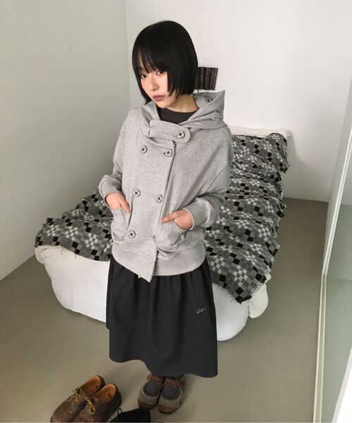 BAUF（バウフ）の「ダブルボタンフードジャケット[グレー]（パーカー・レディース・その他・FREE）」の16枚目の写真