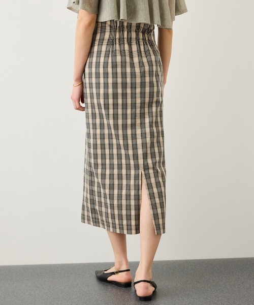 ROPE'（ロペ）の「[美人スカート]【DEVEAUX(デヴォー)】別注ハイストレッチチェックポケット付きタイトスカート/イージーケア/26SS（スカート・レディース・ベージュ・36/38）」の3枚目の写真