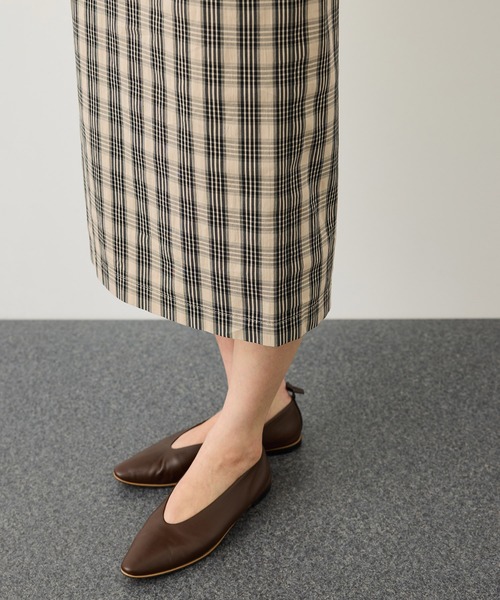 ROPE'（ロペ）の「[美人スカート]【DEVEAUX(デヴォー)】別注ハイストレッチチェックポケット付きタイトスカート/イージーケア/26SS（スカート・レディース・ベージュ・36/38）」の16枚目の写真