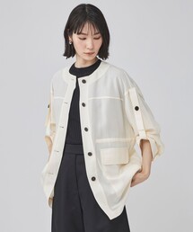 CAST: | ロールアップシャツジャケット(ノーカラージャケット)