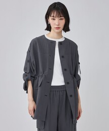 【接触冷感】ロールアップシャツジャケット
