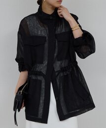 GALLARDAGALANTE | 【SACHIKOコラボ】シアーメッシュミリタリージャケット(ベスト)