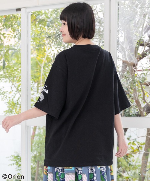 ScoLar(スカラー)の「161676:orion×ScoLar Happy Paradise Tシャツ(Tシャツ/カットソー・レディース・パープル/オフホワイト/ブラック・L/M)」の6枚目の写真