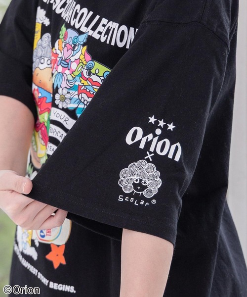 ScoLar(スカラー)の「161676:orion×ScoLar Happy Paradise Tシャツ(Tシャツ/カットソー・レディース・パープル/オフホワイト/ブラック・L/M)」の9枚目の写真