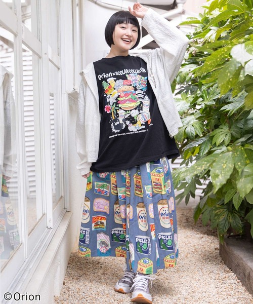ScoLar(スカラー)の「161676:orion×ScoLar Happy Paradise Tシャツ(Tシャツ/カットソー・レディース・パープル/オフホワイト/ブラック・L/M)」の10枚目の写真