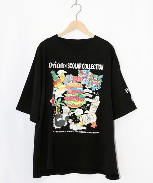ScoLar(スカラー)の「161676:orion×ScoLar Happy Paradise Tシャツ(Tシャツ/カットソー・レディース・パープル/オフホワイト/ブラック・L/M)」の12枚目の写真