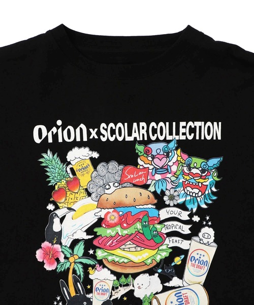 ScoLar(スカラー)の「161676:orion×ScoLar Happy Paradise Tシャツ(Tシャツ/カットソー・レディース・パープル/オフホワイト/ブラック・L/M)」の15枚目の写真