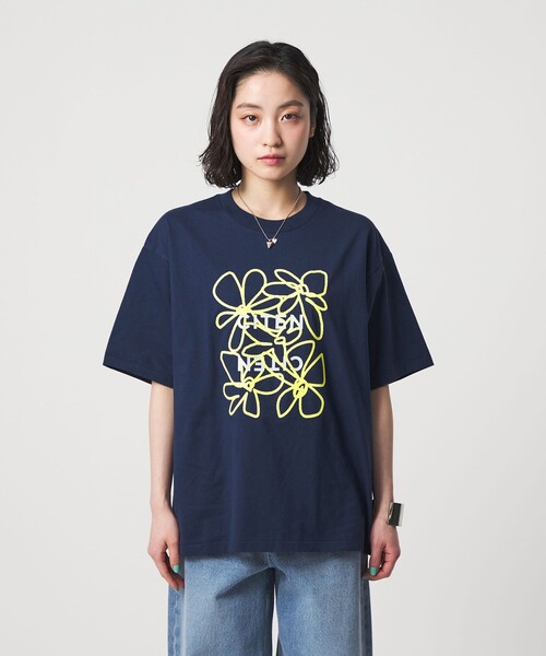 CITEN(シテン)の「<CITEN>ロゴフラワーT(Tシャツ/カットソー・レディース・ネイビー/ホワイト/ダークブラウン・FREE)」の10枚目の写真