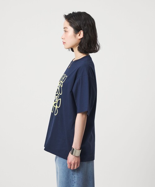 CITEN(シテン)の「<CITEN>ロゴフラワーT(Tシャツ/カットソー・レディース・ネイビー/ホワイト/ダークブラウン・FREE)」の11枚目の写真