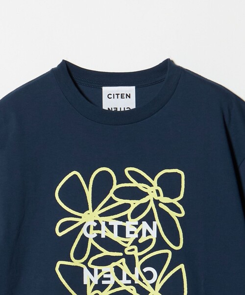 CITEN(シテン)の「<CITEN>ロゴフラワーT(Tシャツ/カットソー・レディース・ネイビー/ホワイト/ダークブラウン・FREE)」の15枚目の写真