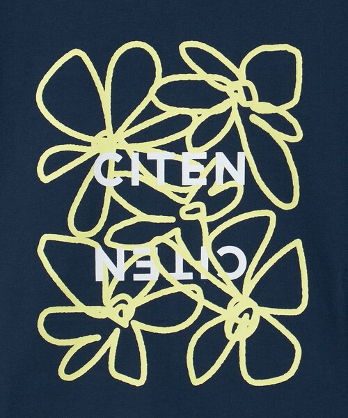 CITEN(シテン)の「<CITEN>ロゴフラワーT(Tシャツ/カットソー・レディース・ネイビー/ホワイト/ダークブラウン・FREE)」の17枚目の写真