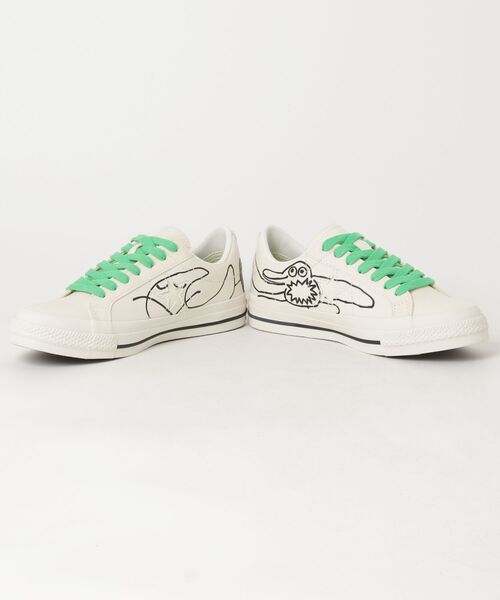 CONVERSE（コンバース）の「converse コンバース ONE STAR CANVAS DAISUKE KONDO ワンスター キャンバス ＤＡＩＳＵＫＥ ＫＯＮＤＯ 33702550（スニーカー・レディース・ホワイト・23.5cm/24.0cm/24.5cm/23.0cm）」の5枚目の写真